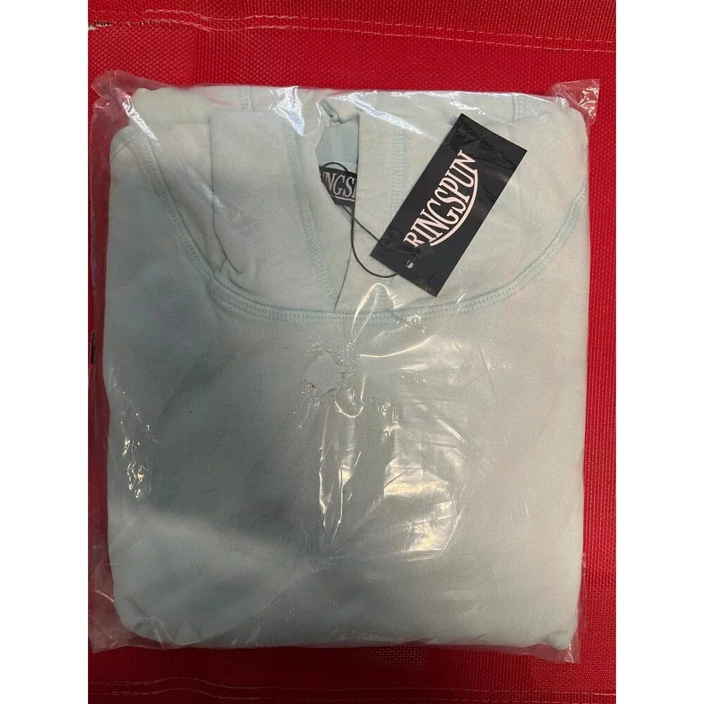 RingSpun Sky Blue Pullover Hoodie – Men’s Size L – New With Tags